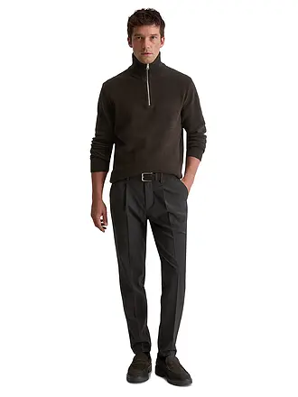 MARC O'POLO | Pullover Troyer | grau